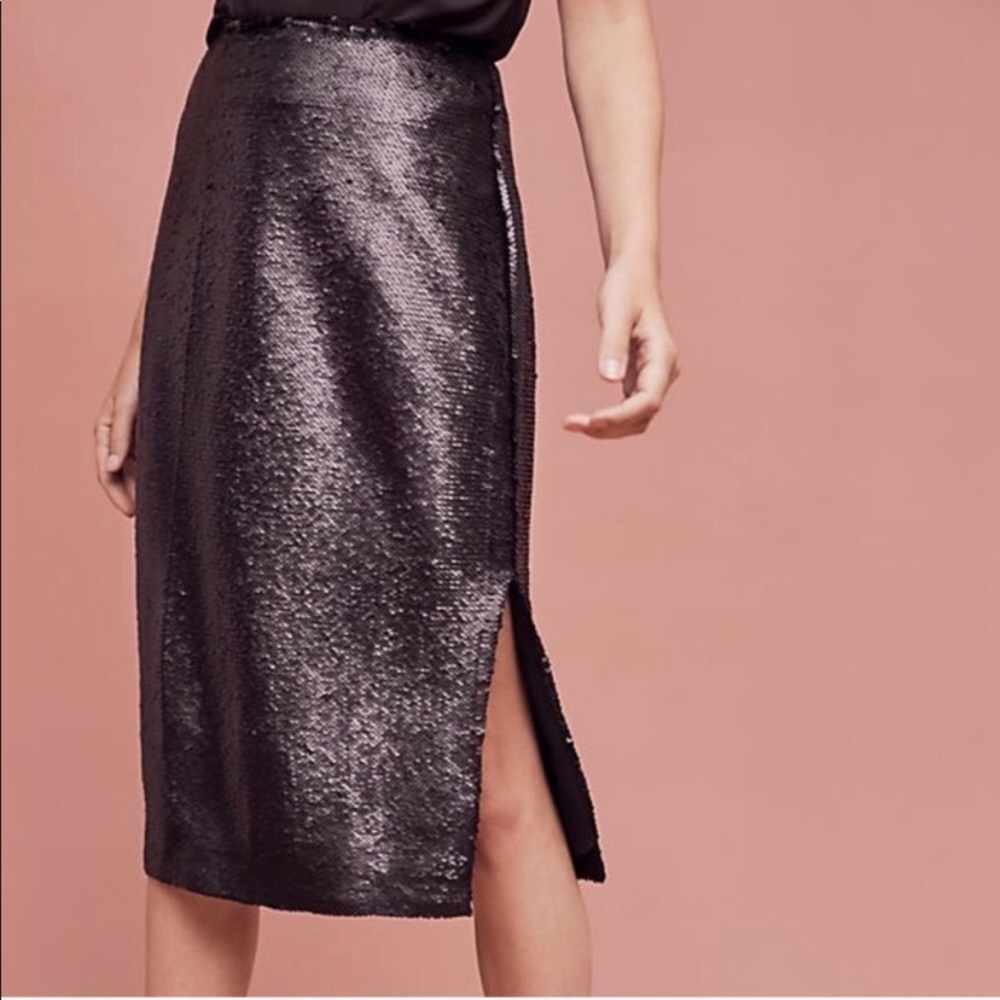 Anthropologie Sequin Skirt Size 2